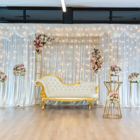 Backdrop and decoration items in one of the community centre in Melbourne